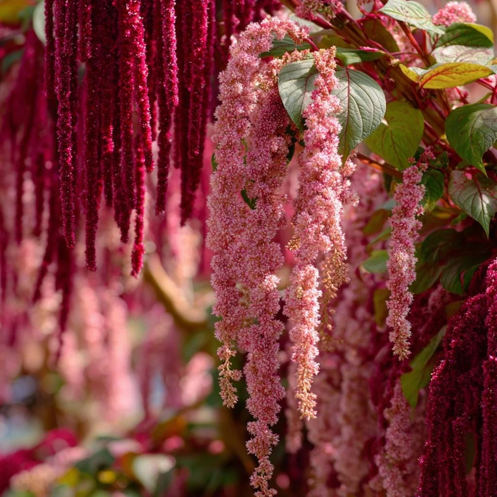 Amaranth Coral Fountain Seeds - 100 Count, Light Pink Trailing Flowers, Ornamental Plant for Gardens & Containers - Image 1
