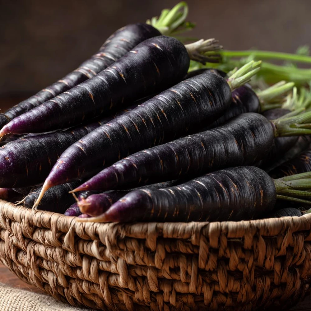 Black Nebula Carrot Seeds - Heirloom Deep Purple, Antioxidant-Rich, 250 Seeds - Image 1