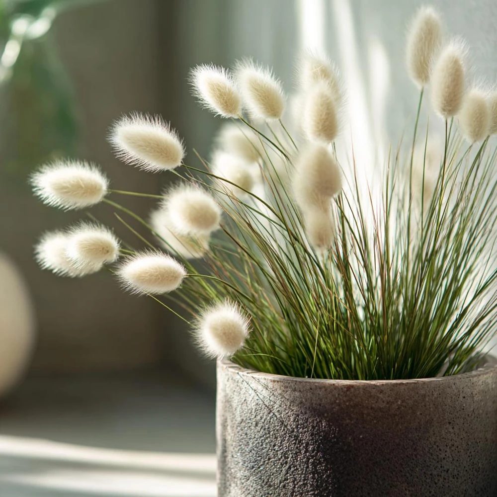 Bunny Tails Grass Seeds - 50 Heirloom Ornamental Hare's Tail Grass Seeds - Image 4