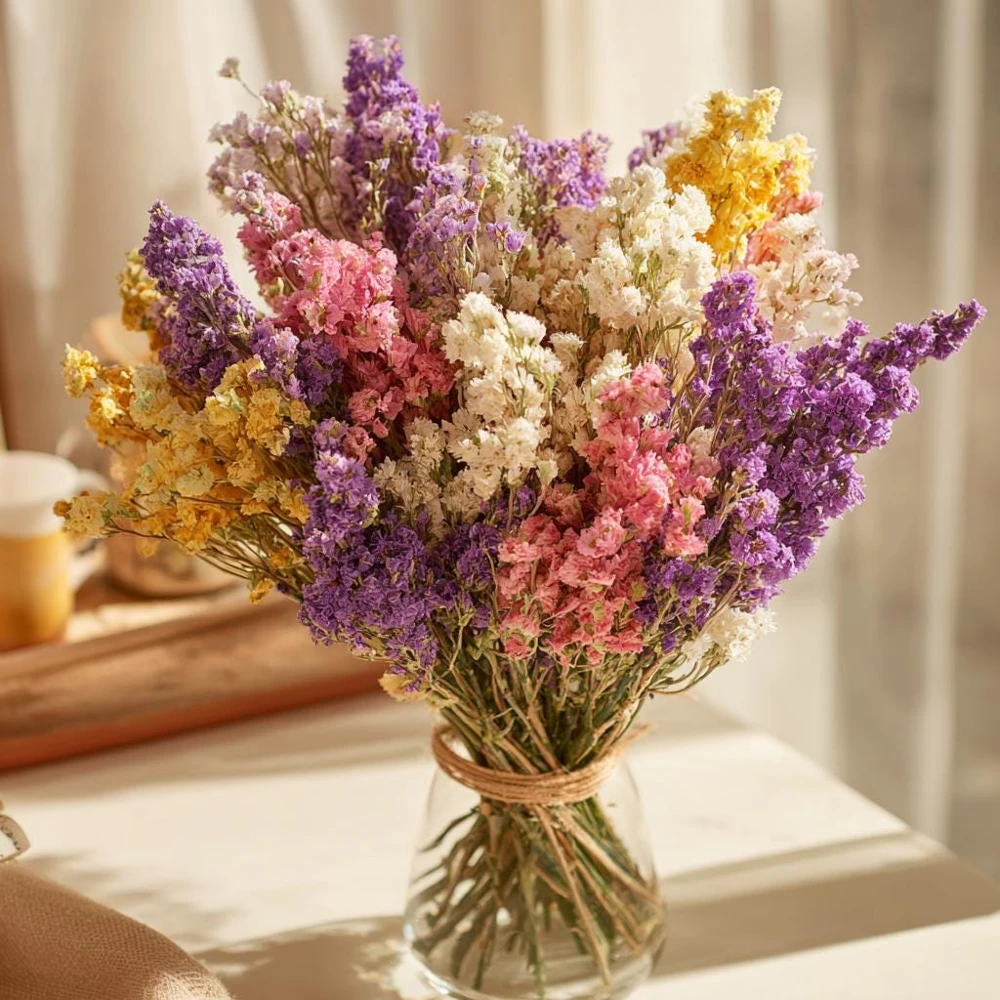 Colorful Statice 50 Seed Mix - Limonium Sinuatum Flower Seeds for Bouquets - Image 2
