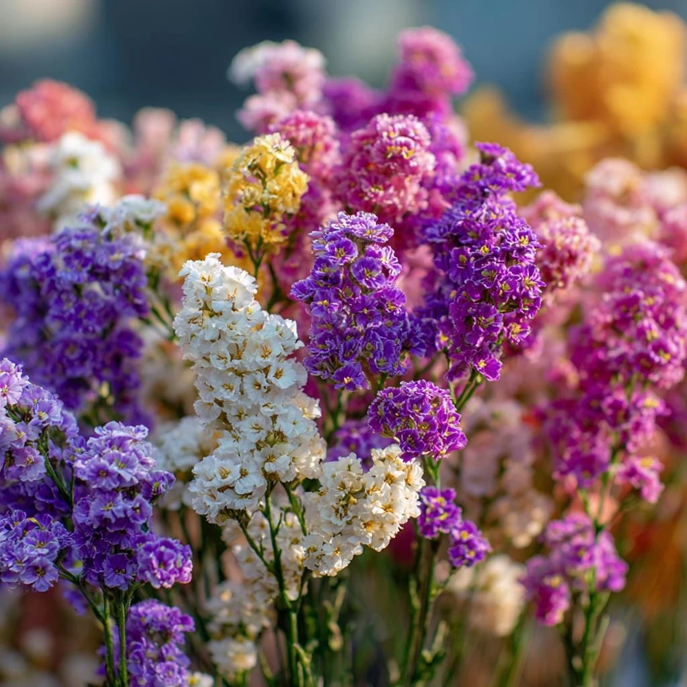 Colorful Statice 50 Seed Mix - Limonium Sinuatum Flower Seeds for Bouquets - Image 3