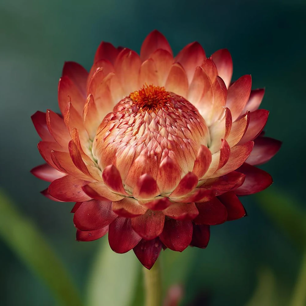Copper Red Strawflower Seeds - 50 Seeds - Everlasting Orange-Red Blooms - Image 6