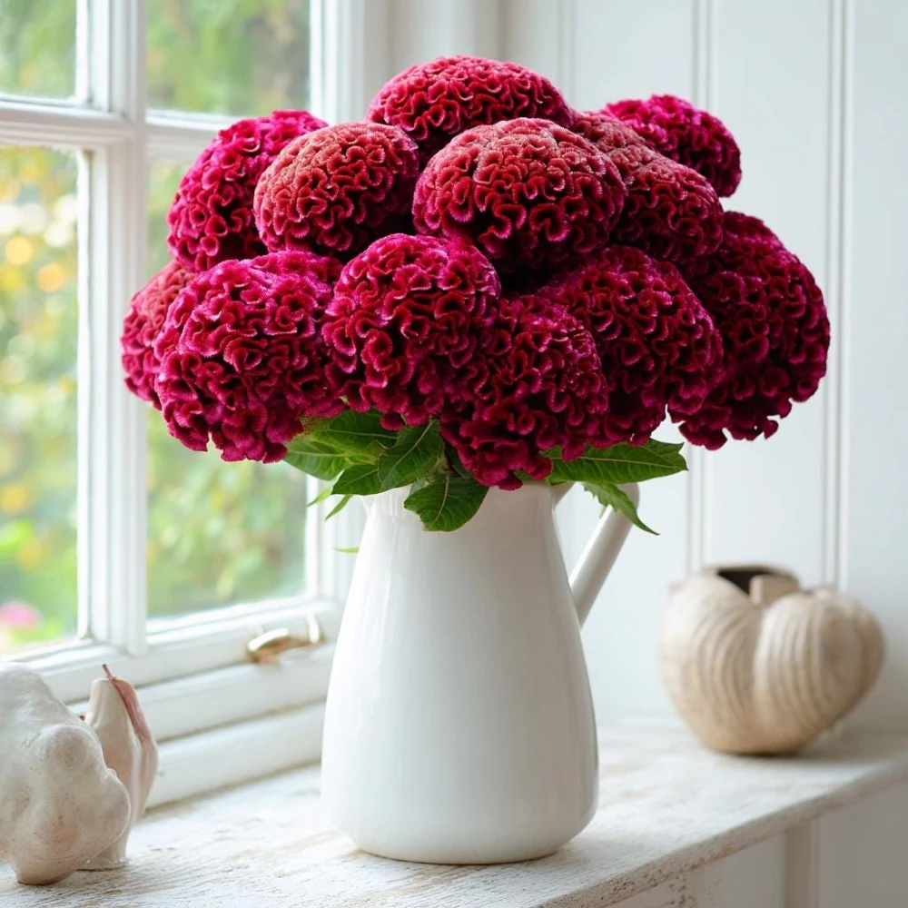 Cramer's Rose Celosia Seeds - 25 Crested Cockscomb Flowers, Rose-Pink - Image 2