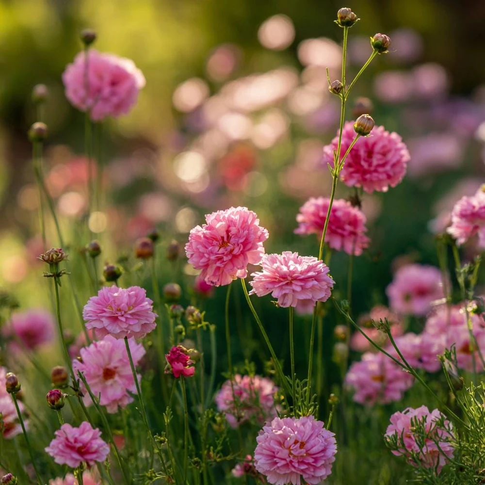 Double Click Rose Bonbon Cosmos Seeds - 25 Rose-Pink Blooms Annual - Image 5
