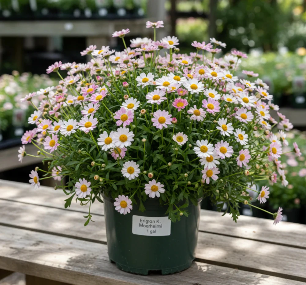 Erigeron Karvinskianus Live Plant – 1 Gallon Moerheimii Santa Barbara Daisy Outdoor - Image 1