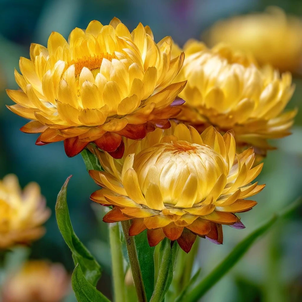 Golden Yellow Strawflower Seeds - 50 Count - Everlasting Bright Blooms - Image 5
