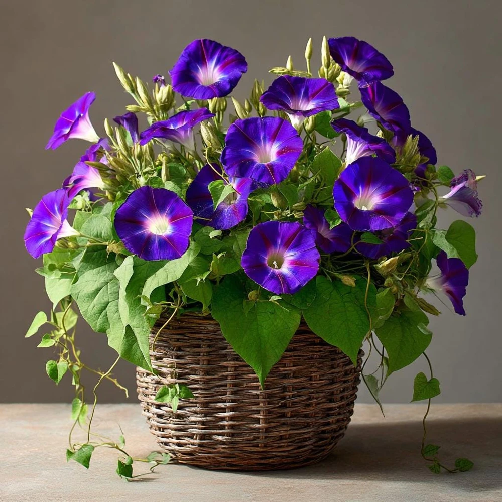 Grandpa Ott Morning Glory Seeds - 50 Deep Purple Heirloom Vine Seeds - Image 2