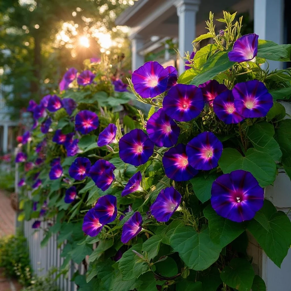 Grandpa Ott Morning Glory Seeds - 50 Deep Purple Heirloom Vine Seeds - Image 3