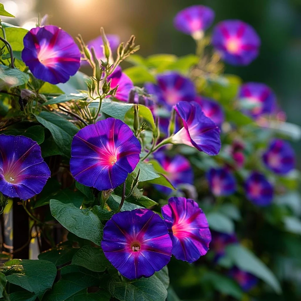 Grandpa Ott Morning Glory Seeds - 50 Deep Purple Heirloom Vine Seeds - Image 1
