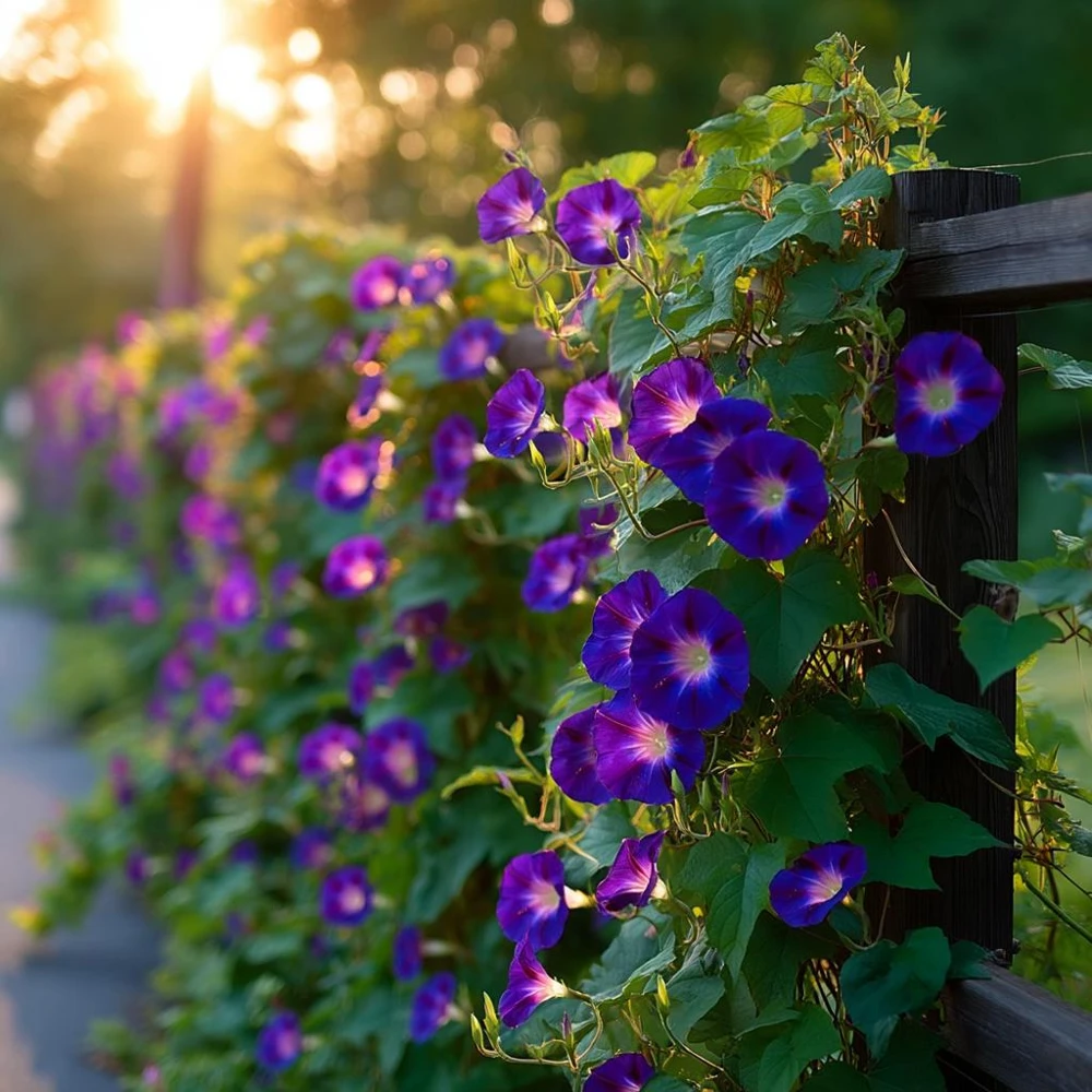 Grandpa Ott Morning Glory Seeds - 50 Deep Purple Heirloom Vine Seeds - Image 8