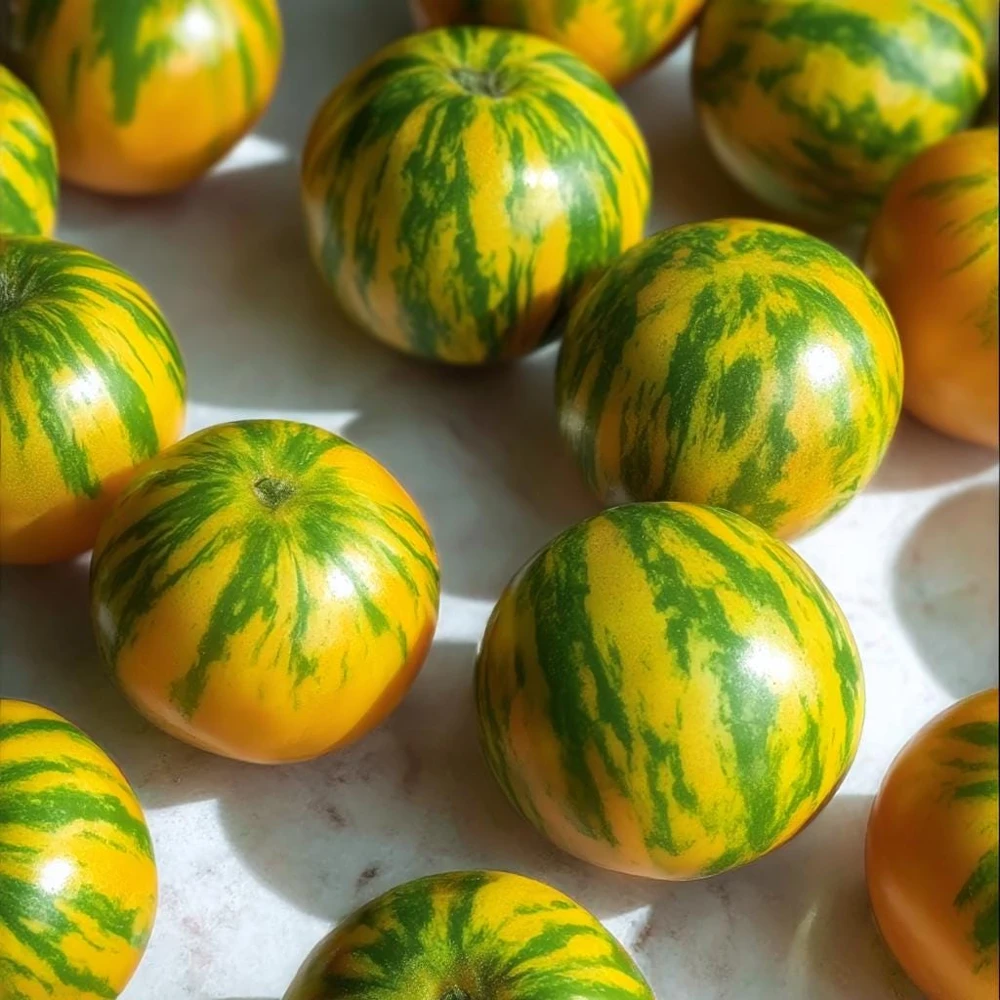 Green Zebra Tomato Seeds - Heirloom Striped Gourmet Tomato Seeds, 30 Count - Image 1