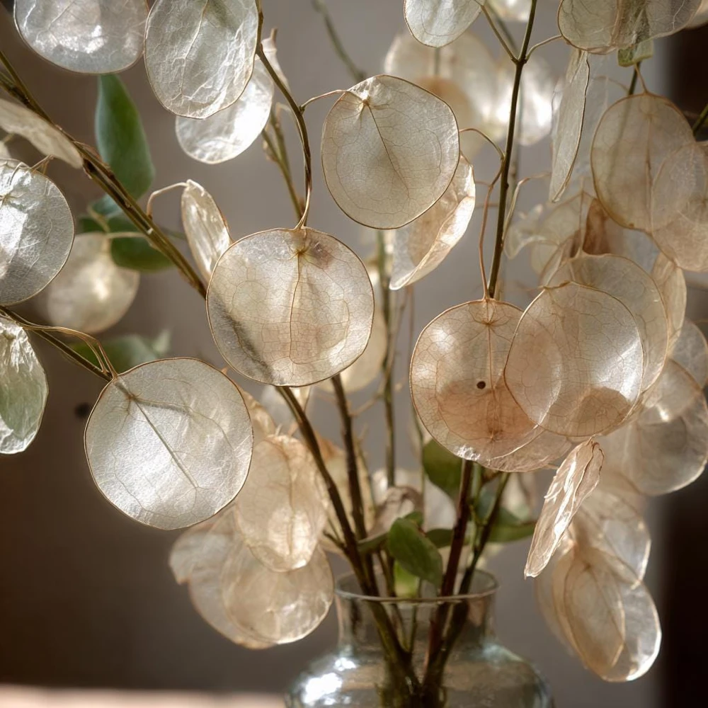Money Plant Seeds – Lunaria Biennis Silver Dollar Plant – 50 Seed Pack – Biennial Flower Seeds - Image 1