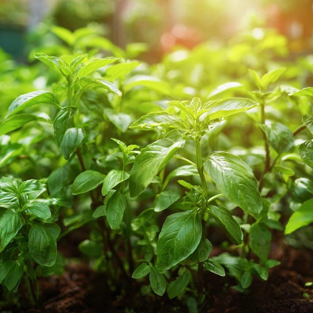 Organic Lemon Basil Seeds - 100 Seeds, Fragrant Culinary Herb - Image 2