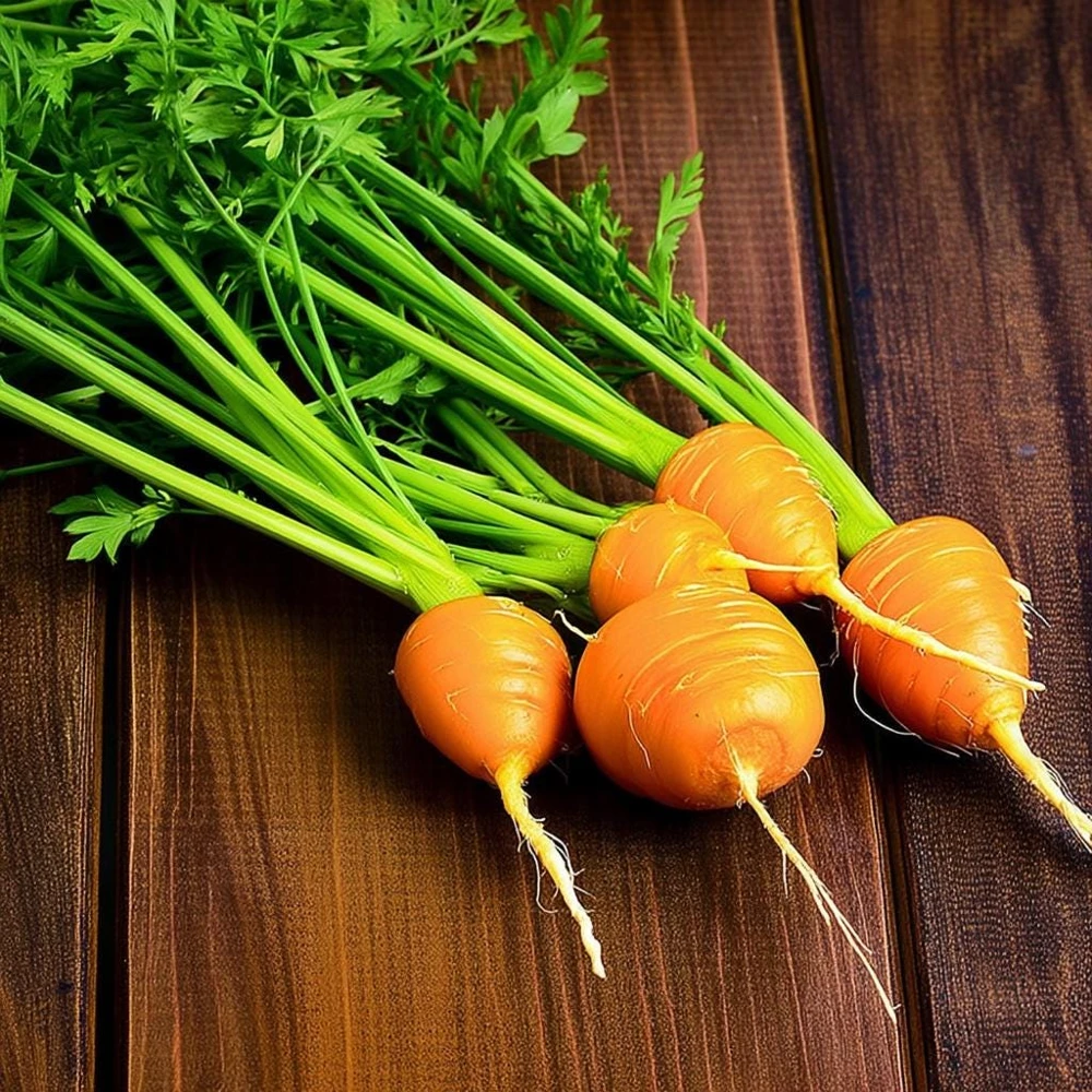 Organic Parisian Carrot Seeds – Heirloom Round Carrots (250 Seeds) – Easy Grow - Image 1