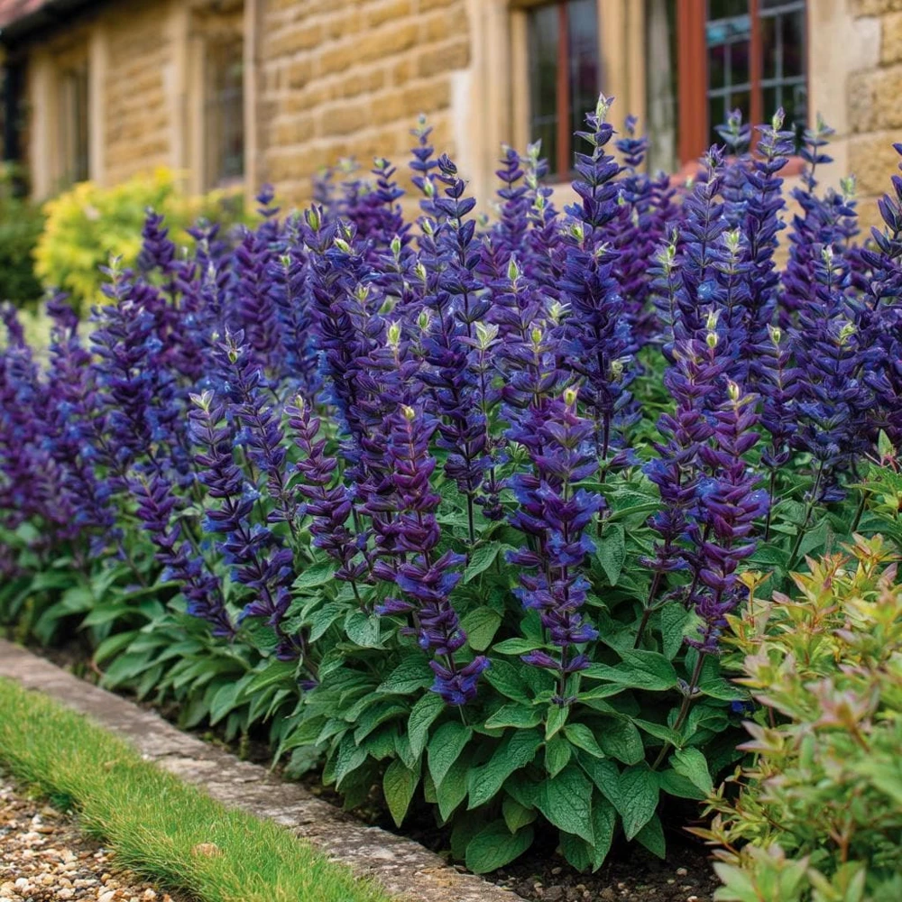 Oxford Blue Salvia Seeds - 50 Seed Pack, Deep Blue Flowers, Annual - Image 3