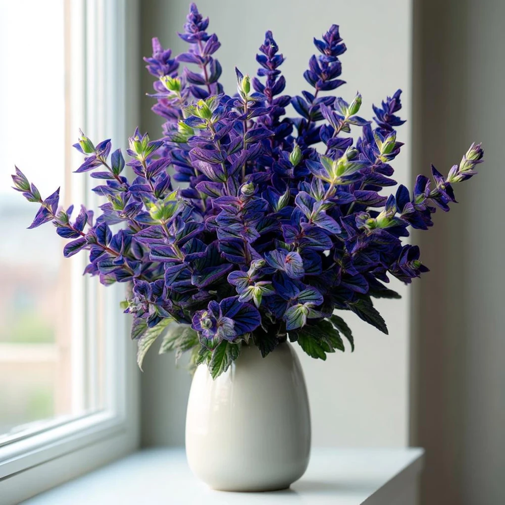 Oxford Blue Salvia Seeds - 50 Seed Pack, Deep Blue Flowers, Annual - Image 4