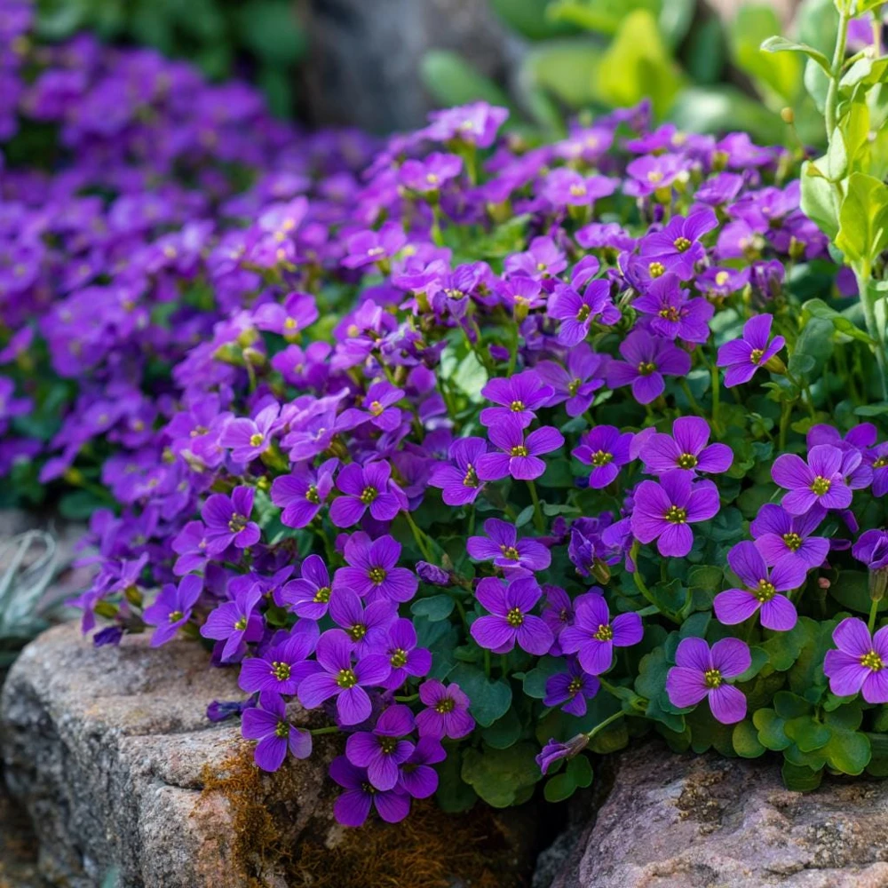 Purple Rockcress Seeds - 300 Heirloom Aubrieta deltoidea Seeds for Ground Cover - Image 1
