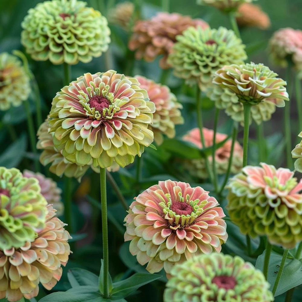 Queeny Lime with Blush Zinnia Seeds - 25 Seeds, Elegant Cut Flower - Image 4