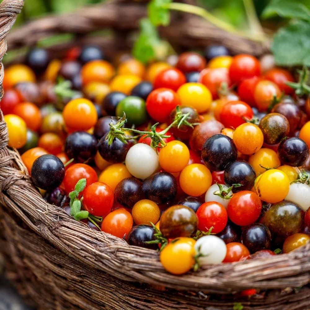 Rainbow Mix Cherry Tomato Seeds 25 Count - Heirloom Multicolor Varieties - Image 3