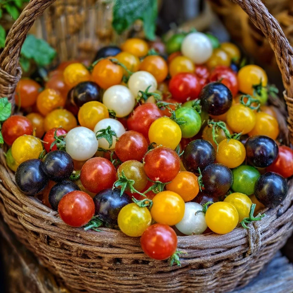 Rainbow Mix Cherry Tomato Seeds 25 Count - Heirloom Multicolor Varieties - Image 5