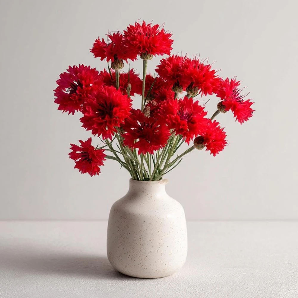 Red Bachelor Button Cornflower Seeds - 100 Count - Heirloom Annual Flower - Image 3
