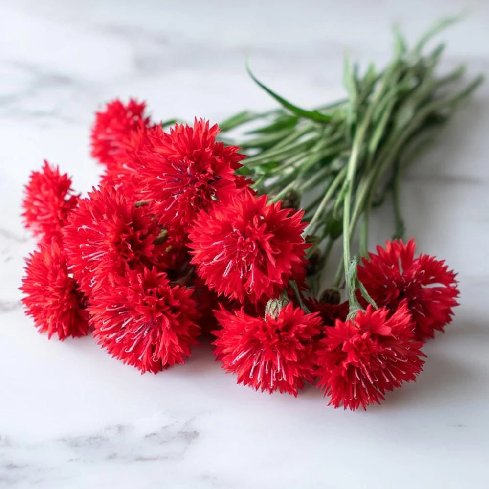 Red Bachelor Button Cornflower Seeds - 100 Count - Heirloom Annual Flower - Image 1