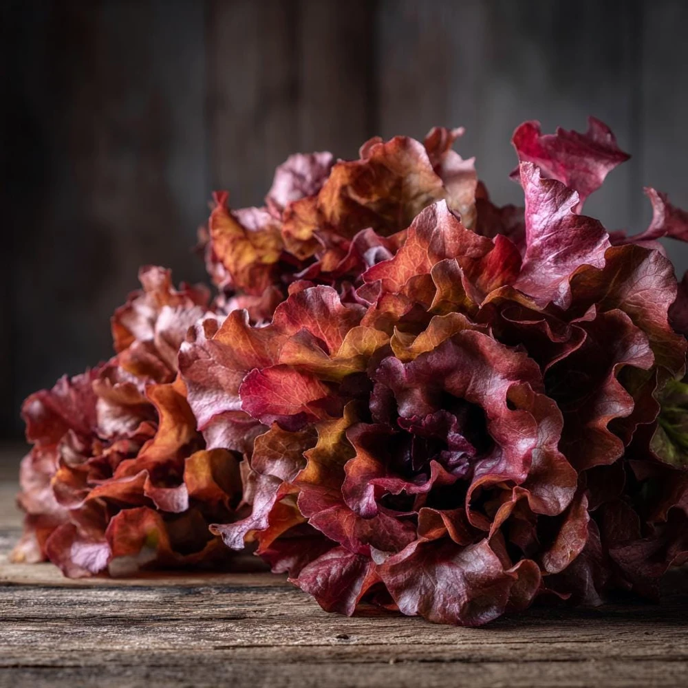 Red Oak Leaf Lettuce Seeds – 300 Count – Crisp Vibrant Greens for Garden - Image 1