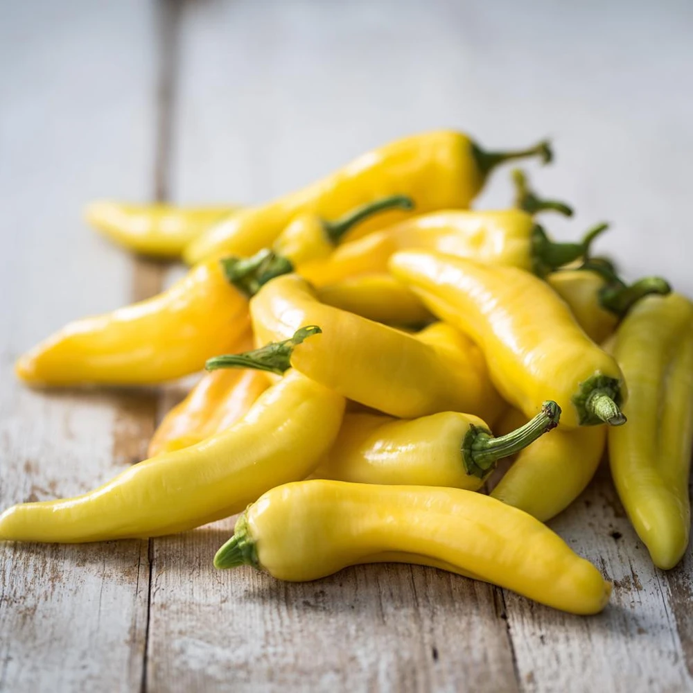 Sweet Banana Pepper Seeds - 25 Seeds - Mild Yellow Peppers for Garden & Cooking - Image 1