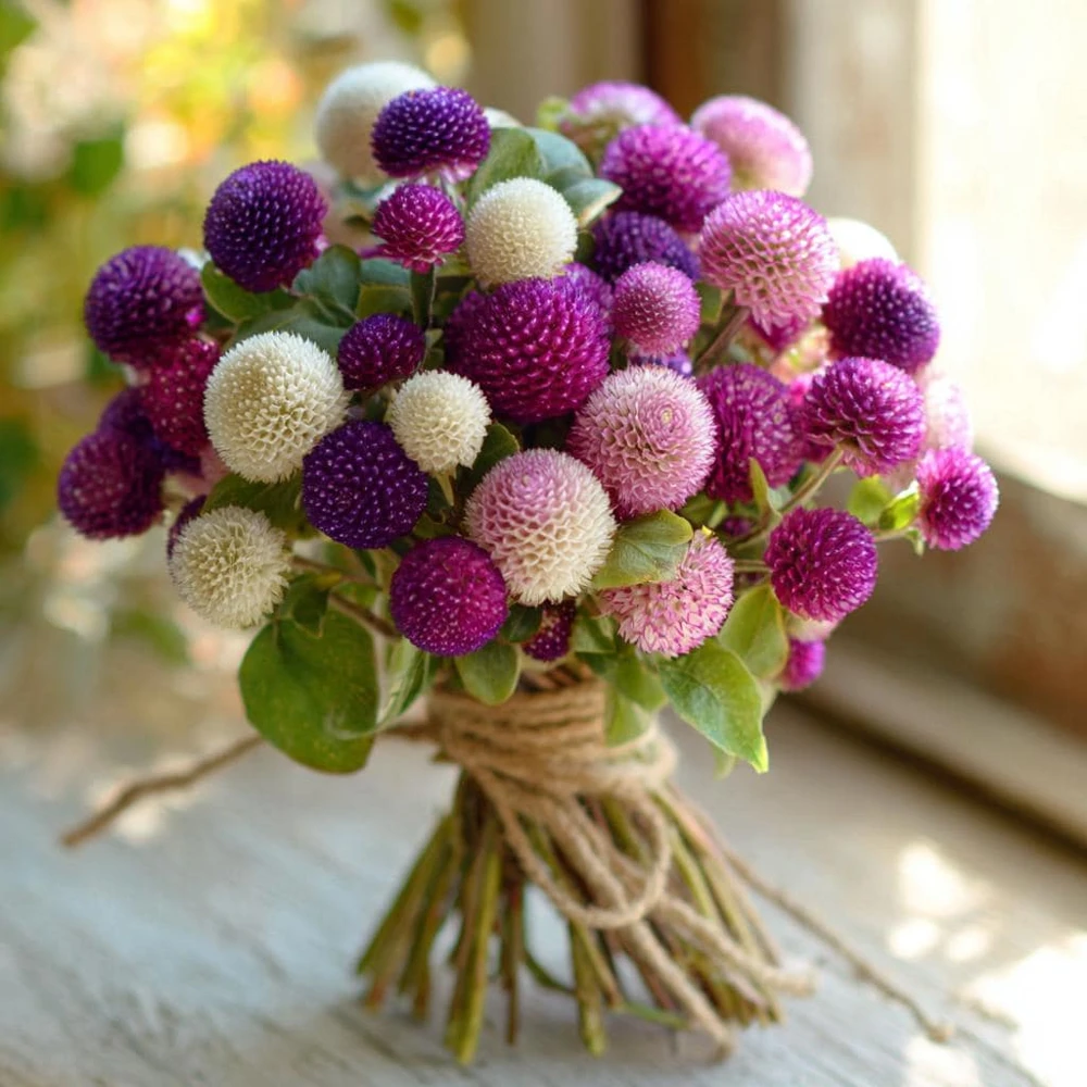 Twilight Purple Globe Amaranth Seeds - 50 Seeds for Vibrant Blooms - Image 1