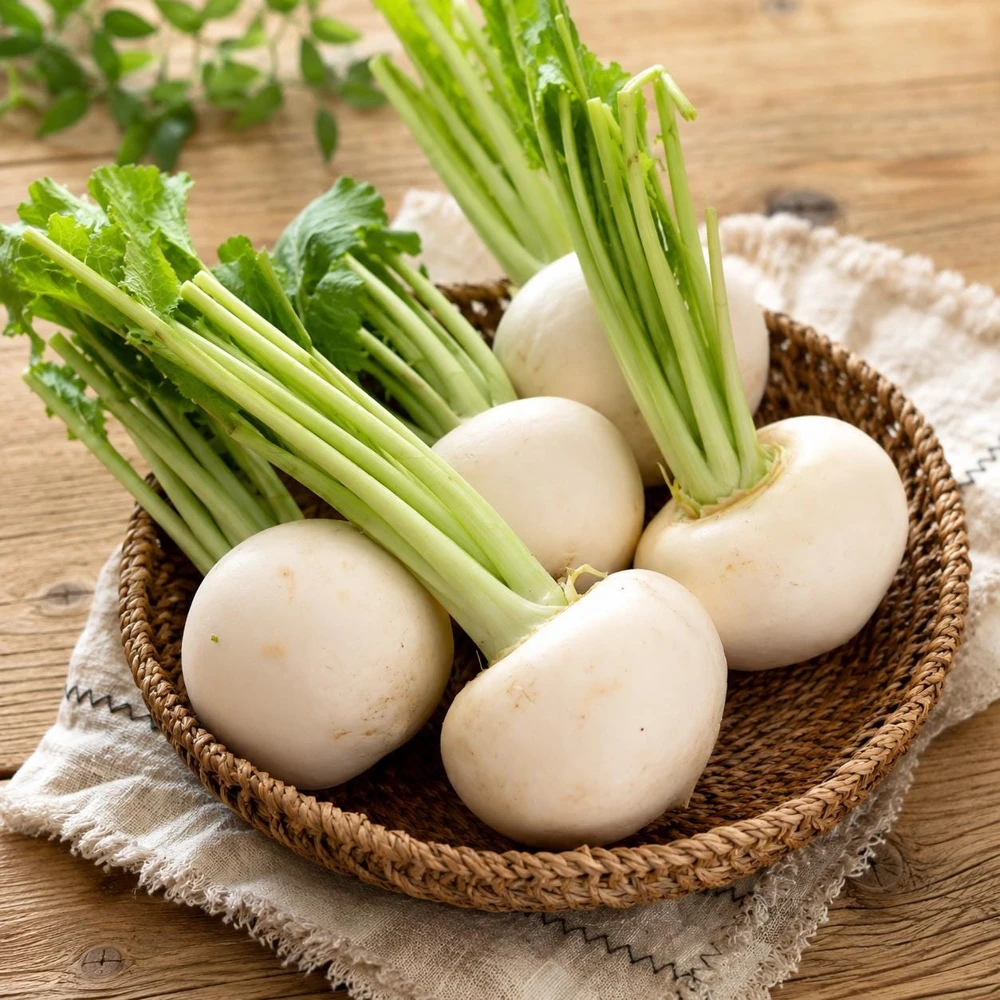 White Egg Turnip Seeds - Heirloom Smooth White Root Vegetable - 100 Seeds - Image 2