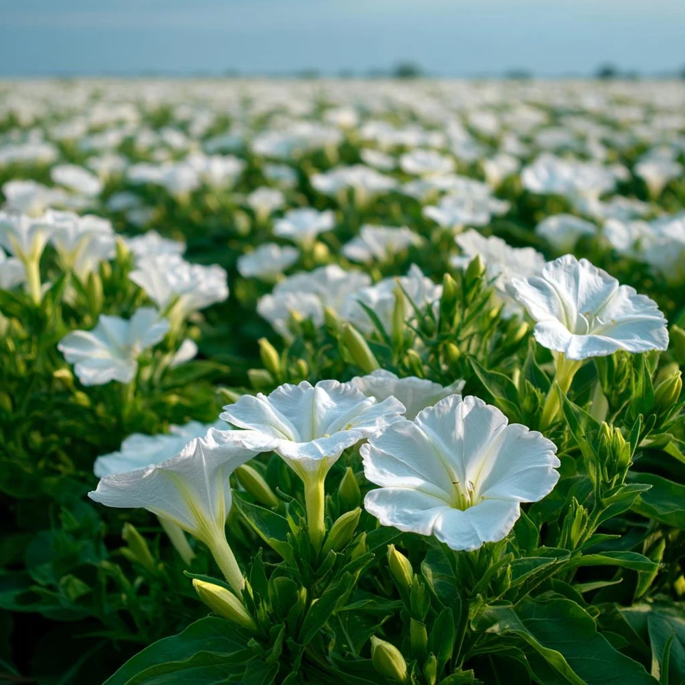 White Four O'Clock Seeds - 20 Count Mirabilis jalapa Evening Bloom Garden Flowers - Image 2