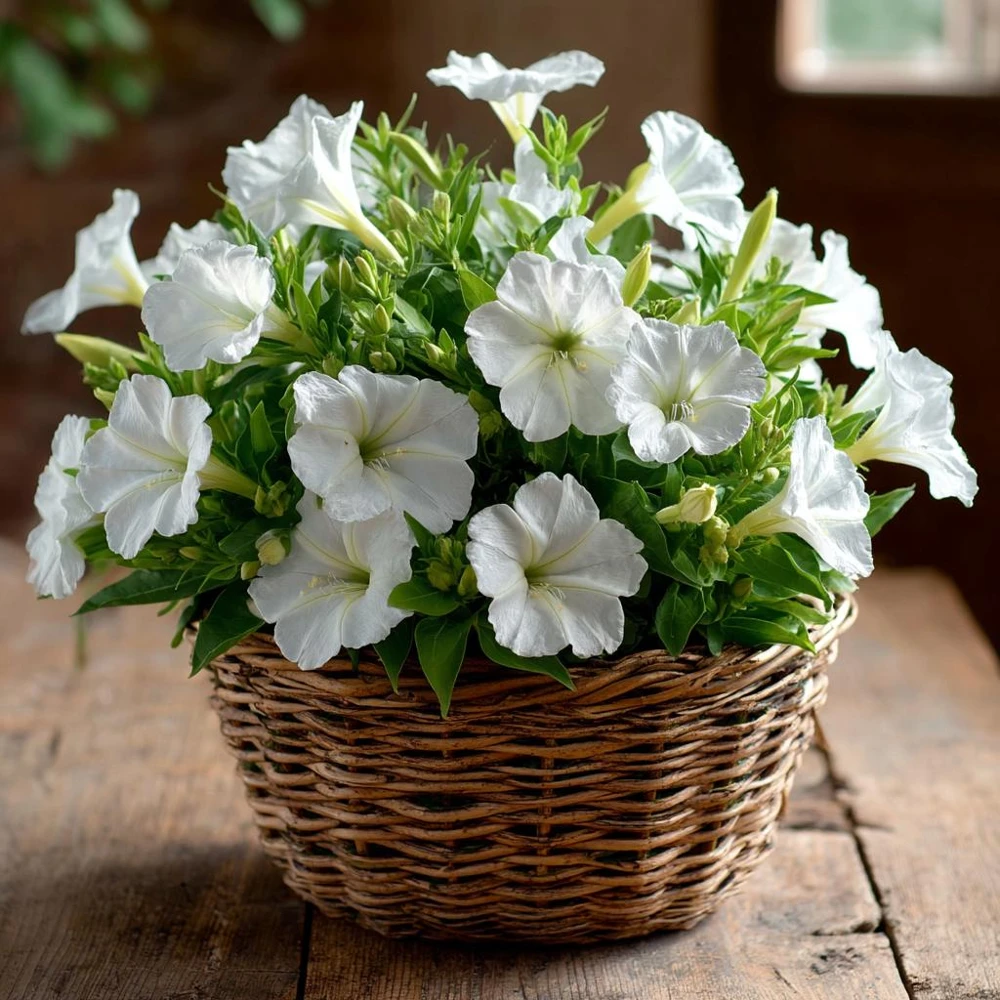 White Four O'Clock Seeds - 20 Count Mirabilis jalapa Evening Bloom Garden Flowers - Image 5