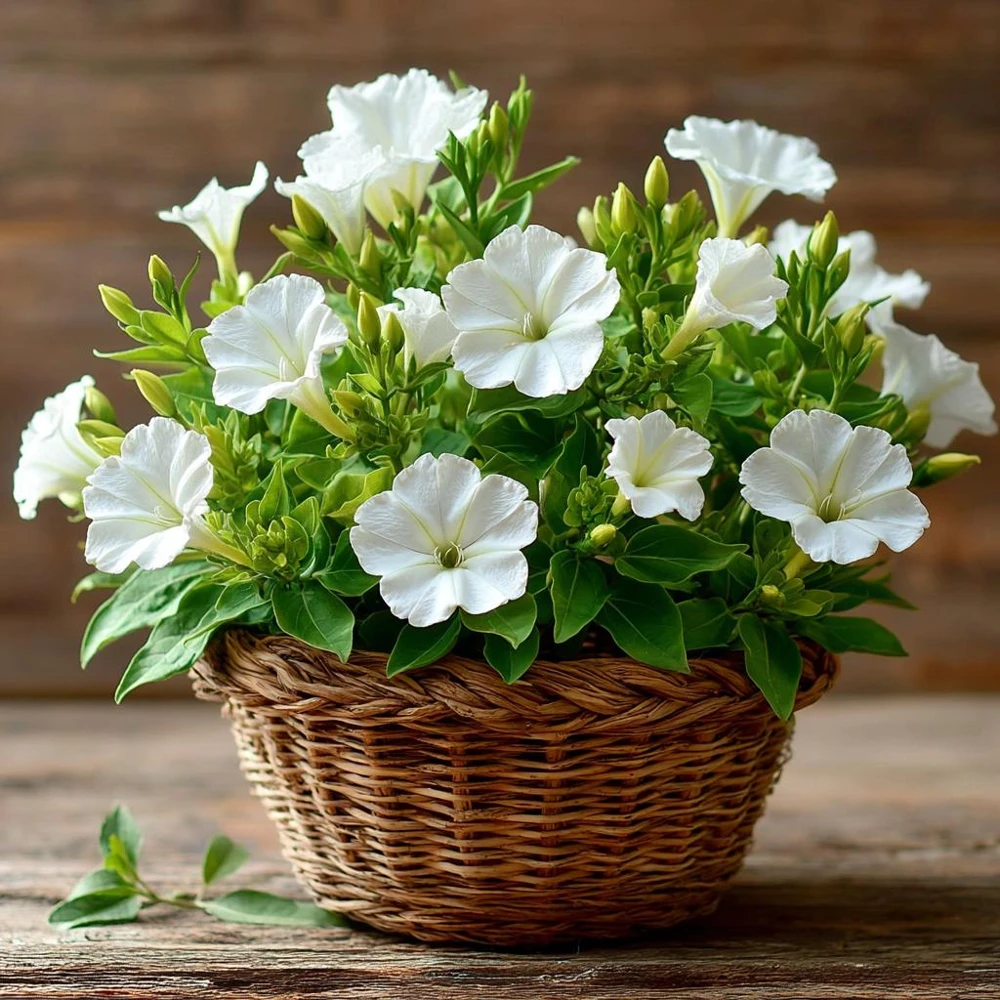White Four O'Clock Seeds - 20 Count Mirabilis jalapa Evening Bloom Garden Flowers - Image 7