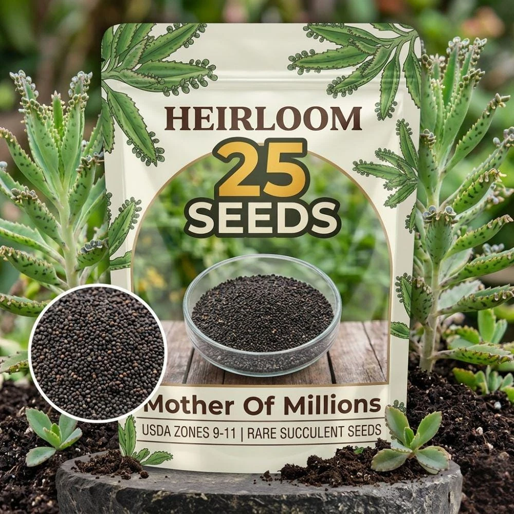 25 Mother Of Millions Seeds - Kalanchoe Tubiflora Succulent Seeds, Rare - Image 1
