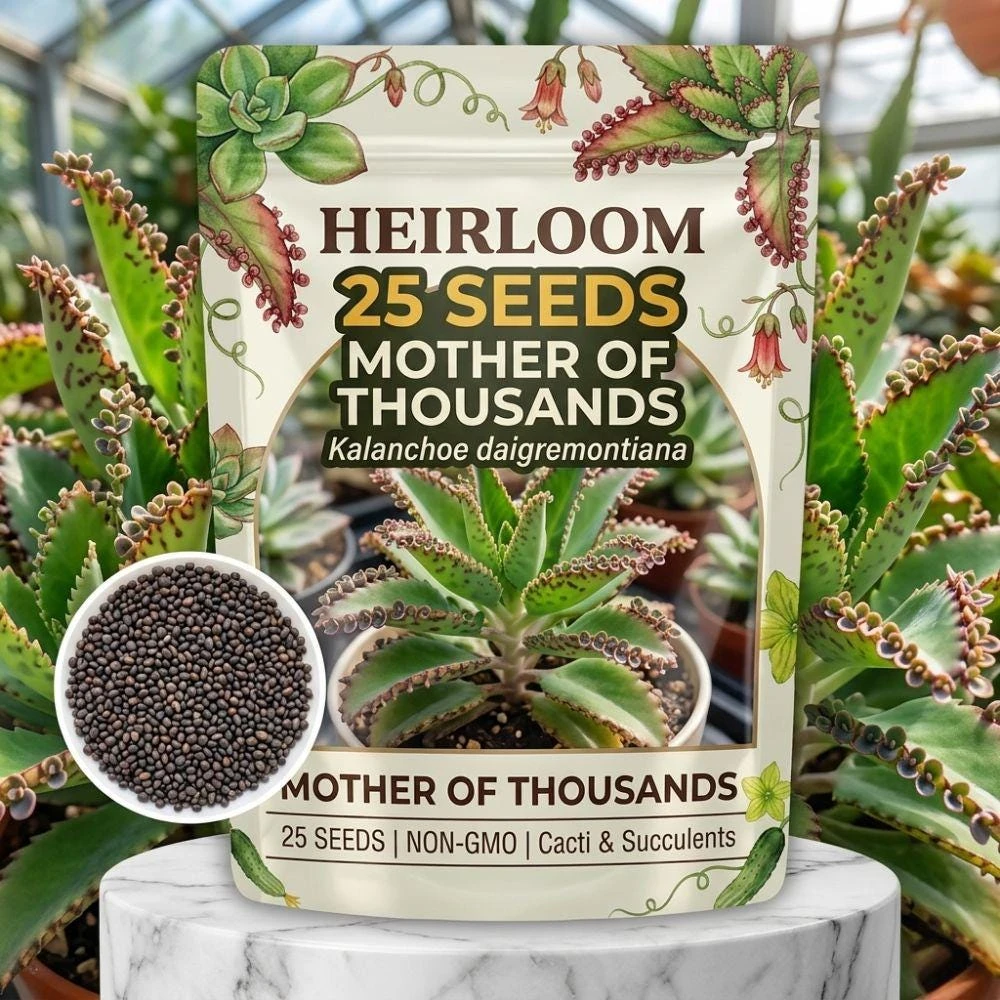 25 Mother of Thousands Seeds - Rare Succulent Seeds for Indoor & Outdoor - Image 1