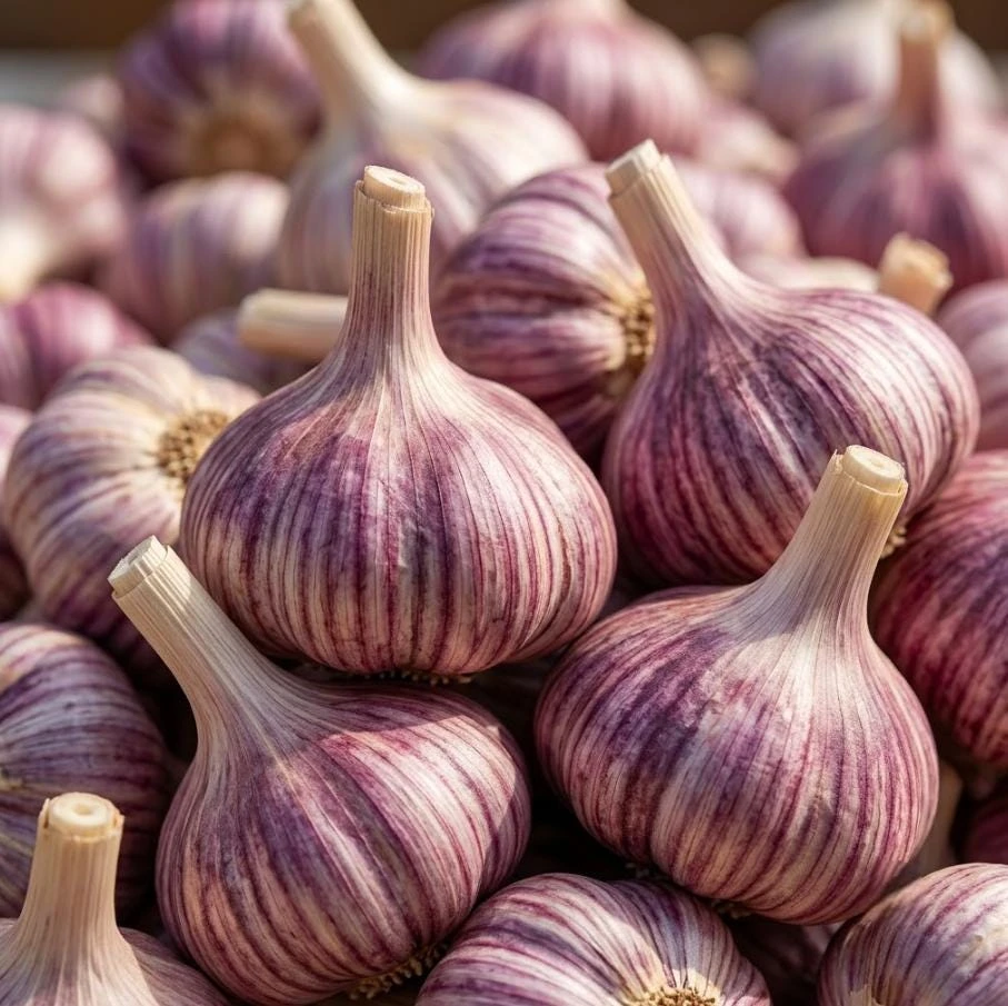 4 Chesnok Red Garlic Bulbs for Planting, Heirloom Hardneck Seed Garlic, Cold Hardy Garlic Cloves, Gourmet Garden Vegetable Bulbs - Image 1