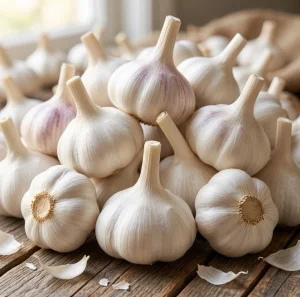 5 Music Garlic Bulbs for Planting - Heirloom Hardneck Seed Garlic, Cold Hardy, Gourmet Vegetable Bulbs - Image 1
