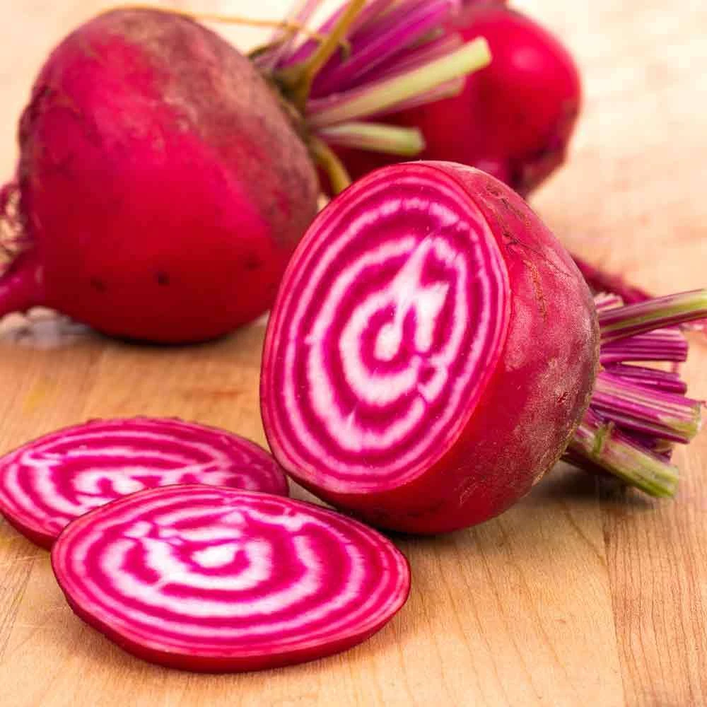 Chioggia Beet Seeds - Candy Stripe, Bassano, Bulls Eye Beet Seeds - Image 2