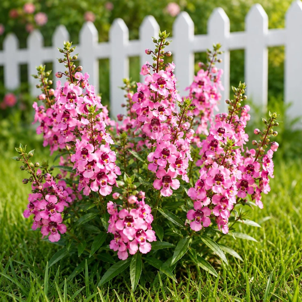 Pink Angelonia Live Plant - 4-6 Inch Tall - Flowering Perennial for Garden - Image 1