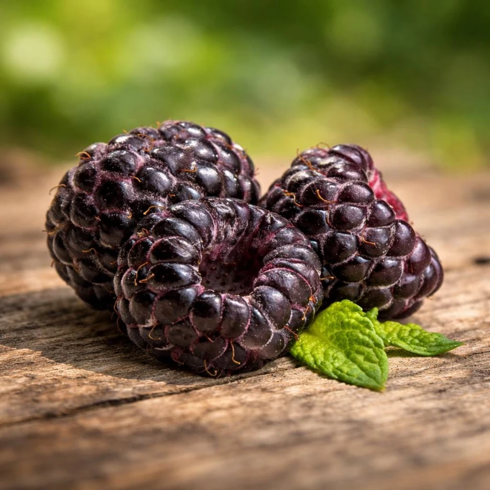 Thornless Black Raspberry Live Plant – Large Sweet Berries, USDA Zones 5-8 - Image 1