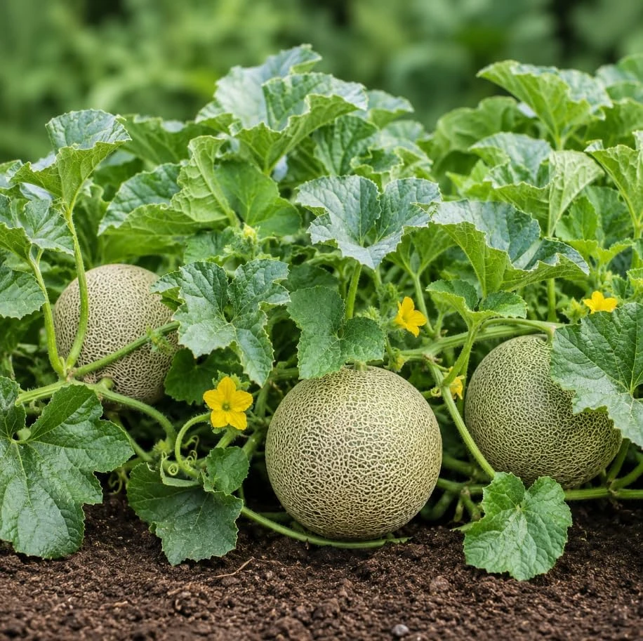 2 Hales Best Cantaloupe Live Plants, 4-6 Inches Tall, 4 Inch Pot, Sweet Melon Starter Vines for Outdoor - Image 2