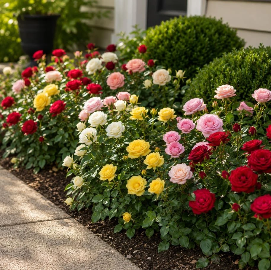 2 Miniature Rose Live Plants - Assorted Colors, 4-6 Inches Tall in 4 Inch Pots, Outdoor - Image 4
