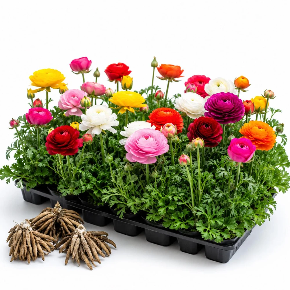 25 Mixed Ranunculus Peony Corms - Double Bloom Buttercups - Vibrant Spring Flower Bulbs - Image 6
