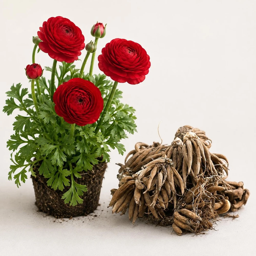 25 Red Ranunculus Peony Bulbs - Double Bloom Buttercups for Spring Gardens - Image 6