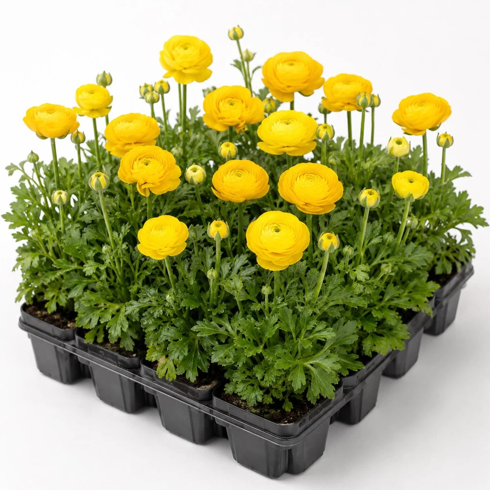 25 Yellow Ranunculus Corms - Double Bloom Buttercups, Vibrant Spring Flowers - Image 6