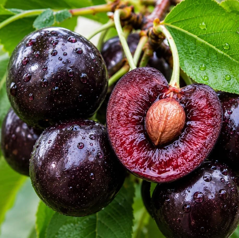 3 Black Cherry Bare Root Trees for Planting - 1-2 ft Tall Dormant Cold Hardy Plants - Image 1