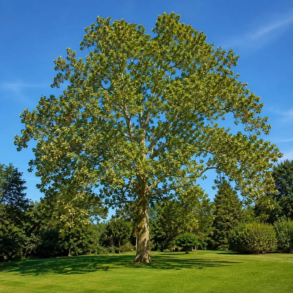 American Sycamore Live Plant - 6-12 Inch Tall Shade Tree in Quart Pot - Image 1