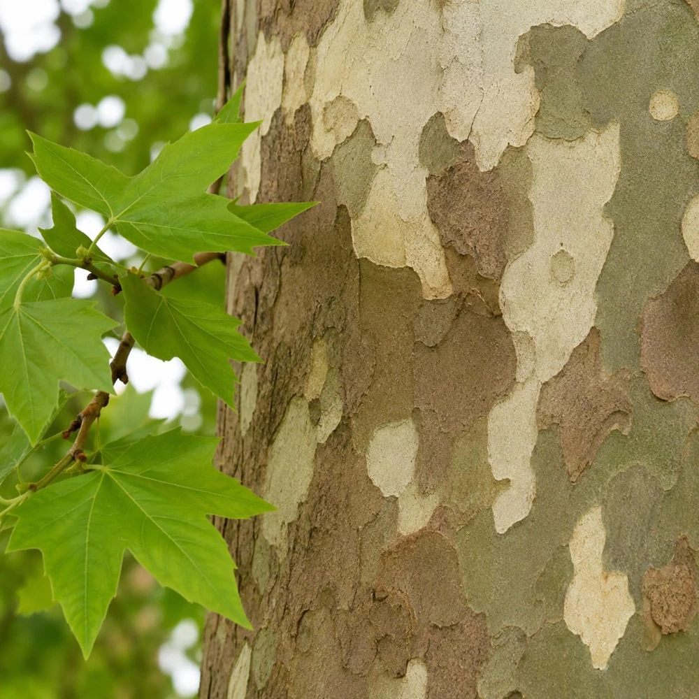 American Sycamore Live Plant - Set of 2, 6-12 Inch Tall Sycamore Trees in Quart Pots, Outdoor - Image 7