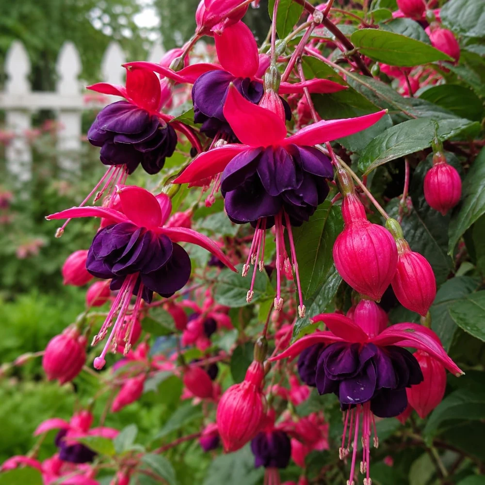 Black Fuchsia Live Plant – 4-6 inch Tall – 5 Inch Pot – Unique Black Flowers - Image 5