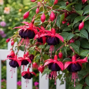 Black Fuchsia Live Plant – 4-6 inch Tall – 5 Inch Pot – Unique Black Flowers - Image 1